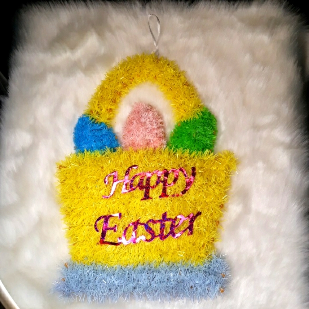 Happy Easter basket garland wall hanging decoration